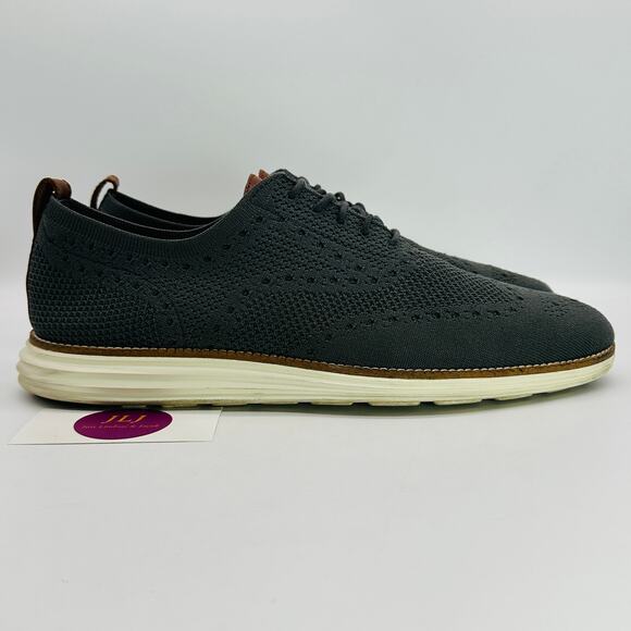 Cole Haan Mens Original Grand Stitchlite Wingtip Oxfords Magnet C27961 Size 11.5 - Picture 1 of 11
